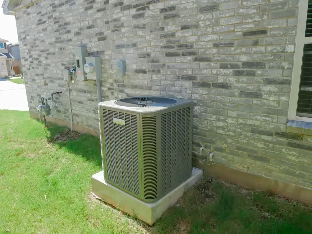 Outdoor Ac Unit Brick Wall Greater Bridgeport Planning Region Connecticut